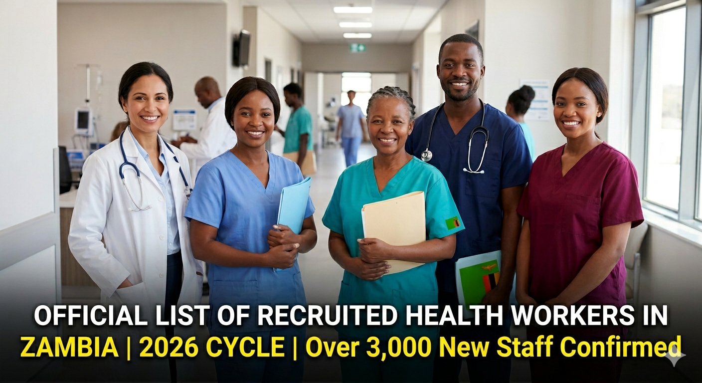 List of Recruited Health Workers in Zambia 2026 | Download PDF